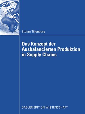 cover image of Das Konzept der Ausbalancierten Produktion in Supply Chains